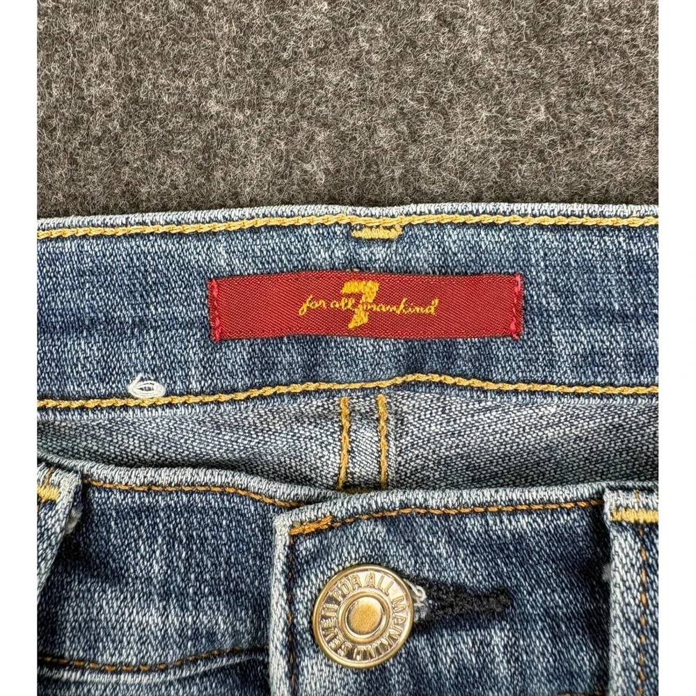 7 For All Mankind Light Blue Flared Jeans